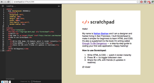 Scratchpad.io