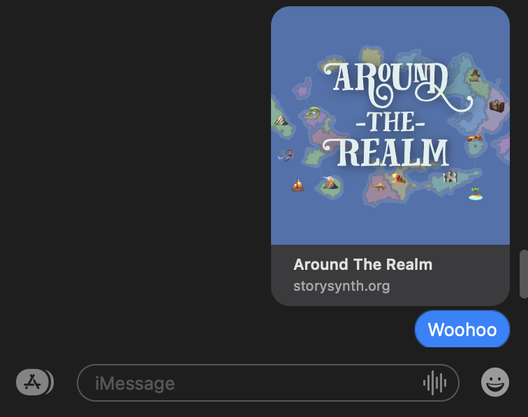 Around the Realm unfurl, showing the game's logo